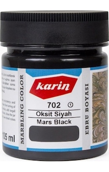 Karin Ezilmiş Ebru Boyası 105Ml 702 Oksit Siyah Karin Ezilmiş Ebru Boyası 105Ml 702 Oksit Siyah