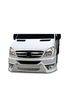 Mercedes Sprinter Uyumlu W906 Ncv3 Ön Tampon Giydirme Yuvarlak Sisli Fiber 2006 Ve Sonrası