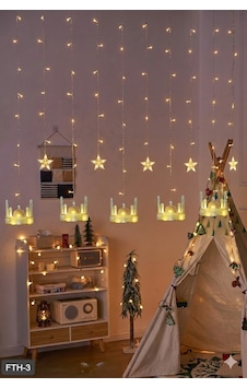Ramazan Perde Led Işık 3 Metre Renkli Ramazan Perde Led Işık 3 Metre Renkli