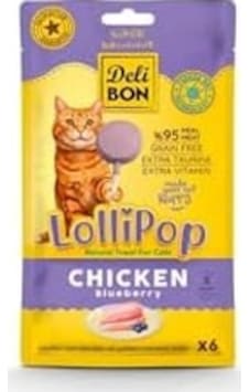 Deli Bon Tavuklu Lolipop Kedi Ödül Maması 6lı 103 Ivory