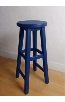 Ahşap Tabure 75 Cm Mavi