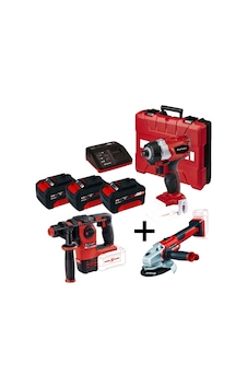 Einhell KİT1 18V Li-ion Akülü Matkap + Taşlama + Kırıcı Delici 3'lü Kömürsüz Makine Seti Einhell KİT1 18V Li-ion Akülü Matkap + Taşlama + Kırıcı Delici 3'lü Kömürsüz Makine Seti