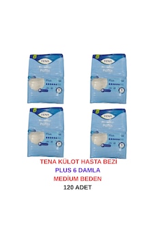 Tena Külot Hasta Bezi Plus 6 Damla Medium Beden - 120 M Tena Külot Hasta Bezi Plus 6 Damla Medium Beden - 120 M