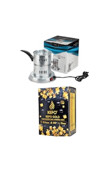 Kefo Galvaniz Elektrikli Nargile Köz Kömür Yakma Makinası / Ocağı + 1kg Nargile Kömürü Kefo Galvaniz Elektrikli Nargile Köz Kömür Yakma Makinası / Ocağı + 1kg Nargile Kömürü