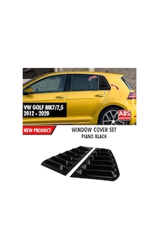 Volkswagen Golf 7 Kelebek Cam Vizörü Piano Black Volkswagen Golf 7 Kelebek Cam Vizörü Piano Black