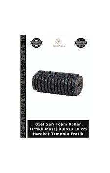 Özel Seri Foam Roller Tırtıklı Masaj Rulosu 30 Cm Hareket Tempolu Pratik Siyah - Mavi Özel Seri Foam Roller Tırtıklı Masaj Rulosu 30 Cm Hareket Tempolu Pratik Siyah - Mavi