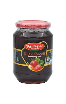 Kardeşler Şekerleme Çilek Reçeli Cam Kavanoz 1 KG Kardeşler Şekerleme Çilek Reçeli Cam Kavanoz 1 KG
