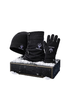 Single Sword Polar Bere Eldiven Boyunluk Seti Unisex Siyah Çok Renkli Single Sword Polar Bere Eldiven Boyunluk Seti Unisex Siyah Çok Renkli