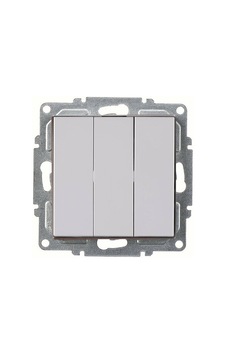 Karen 3 Lü Beyaz Anahtar Modern Duvar Anahtarı