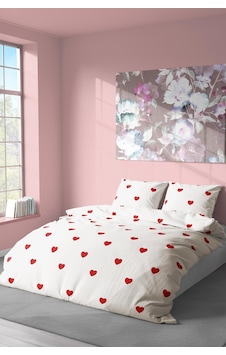 Pamuklu Tek Kişilik Nevresim Seti Nevresim Ve Yastık Kılıfı Çarşafsız Kırmızı Kalp Desenli Çok Renkli Pamuklu Tek Kişilik Nevresim Seti Nevresim Ve Yastık Kılıfı Çarşafsız Kırmızı Kalp Desenli Çok Renkli