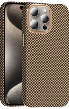 Apple Uyumlu iPad iPhone 15 Pro Kılıf M-safe Şarj Özellikli Karbon Fiber Görünümlü Zore Gros Kapak Desert Titanyum Apple Uyumlu iPad iPhone 15 Pro Kılıf M-safe Şarj Özellikli Karbon Fiber Görünümlü Zore Gros Kapak Desert Titanyum