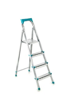 Perilla-11003 3+1 Basamaklı Metal Merdiven 82cm 120kg Taşıma Kapasitesi