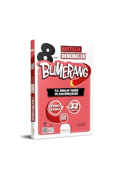 Günay 8. Sınıf Bumerang İnkılap Tarihi Ve Atatürkçülük 32 Haftalık Denemeler Günay 8. Sınıf Bumerang İnkılap Tarihi Ve Atatürkçülük 32 Haftalık Denemeler