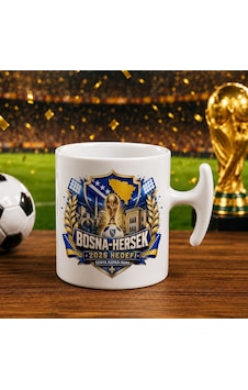 Bk Gift Bosna-hersek Taraftar Temalı Dünya Futbol Kupası Tasarımlı Hammer Kupa Bardak-4 Beyaz Bk Gift Bosna-hersek Taraftar Temalı Dünya Futbol Kupası Tasarımlı Hammer Kupa Bardak-4 Beyaz