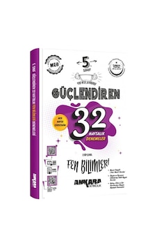 Ankara Yayıncılık 5. Sınıf Fen Bilimleri Güçlendiren 32 Haftalık Denemeleri Ankara Yayıncılık 5. Sınıf Fen Bilimleri Güçlendiren 32 Haftalık Denemeleri