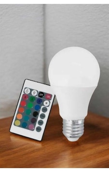 Rgb Led Lamba Led Işık Ampul Renk Değiştirebilen 100 Watt Beyaz Beyaz