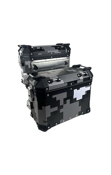 Coocase Alüminyum Yan Çanta 28/33lt Takım Gri Mozaik Cl-ca-01 Coocase Alüminyum Yan Çanta 28/33lt Takım Gri Mozaik Cl-ca-01