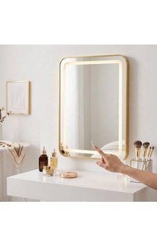 Arvale Dokunmatik Led Aydınlatmalı Banyo Ve Makyaj Aynası, 50x70 Diğer