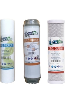 Puretech Açık Kasa Su Arıtma Cihazı 3 Aşama Filtre Seti Puretech Açık Kasa Su Arıtma Cihazı 3 Aşama Filtre Seti