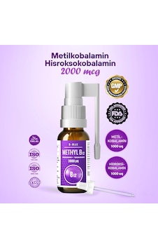 B-Max B12 Complex 2000 MCG Sprey 20 ML