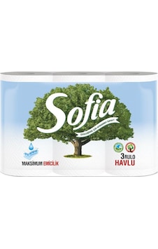 Sofia Mutfak Kağıt Havlusu 3'lü Sofia Mutfak Kağıt Havlusu 3'lü
