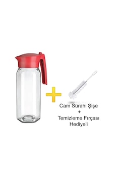 Titiz Betty Jug Sürahi 1500 Ml + Şişe Temizleme Fırçası Hediye Titiz Betty Jug Sürahi 1500 Ml + Şişe Temizleme Fırçası Hediye