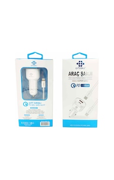 38w Pd + Usb Çift Girişli Araç İphone Şarj Aleti Arbaks Arb-103 Stn 38w Pd + Usb Çift Girişli Araç İphone Şarj Aleti Arbaks Arb-103 Stn