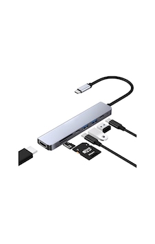 Type-c 7in1 Hub Çoklayıcı 4k Uhd 87w Pd Usb 3.0 X2 Hdtv Sd/tf Port Usb Çoklayıcı Mt8901 Type-c 7in1 Hub Çoklayıcı 4k Uhd 87w Pd Usb 3.0 X2 Hdtv Sd/tf Port Usb Çoklayıcı Mt8901