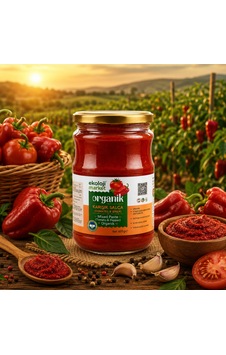 Organik Glutensiz Domates-biber Salçası Karışık 650 Gr.