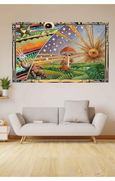 Kozmik Tapestry Mantar Trip Güneş Kadife Duvar Halısı Tapestry Psychedelic Duvar Örtüsü Kozmik Tapestry Mantar Trip Güneş Kadife Duvar Halısı Tapestry Psychedelic Duvar Örtüsü