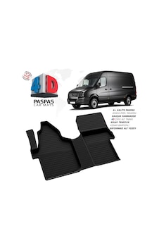 Vw Crafter 4d Araca Özel Havuzlu Kauçuk Paspas 2006 Üzeri Ön Çift Koltuk