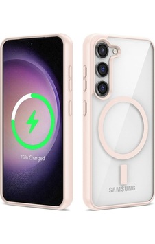 Galaxy S23 Plus Kılıf M-safe Wireless Şarj Özellikli Silikon Zore Ege Kapak Pembe Galaxy S23 Plus Kılıf M-safe Wireless Şarj Özellikli Silikon Zore Ege Kapak Pembe