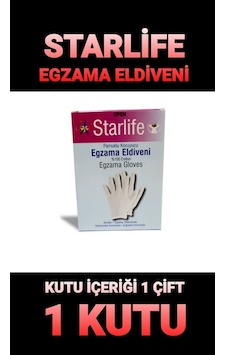 Star Life Pamuklu Koruyucu Egzema Eldiveni 1 Çift Star Life Pamuklu Koruyucu Egzema Eldiveni 1 Çift