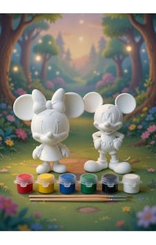 Mickey & Minnie Mouse Boyama Seti Sevgili & Çocuklara Özel, 6 Renk Akrilik Boya, 2 Fırça Mickey & Minnie Mouse Boyama Seti Sevgili & Çocuklara Özel, 6 Renk Akrilik Boya, 2 Fırça