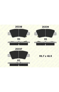 Arka Fren Balata Hyundaı İ20 1.2l G4la 15-20 1.4l G4lc 15-18 1.4l D4fc Crdi 15-18 / Elantra Depomıx - 11 1.6l D4f SPORTAGE Arka Fren Balata Hyundaı İ20 1.2l G4la 15-20 1.4l G4lc 15-18 1.4l D4fc Crdi 15-18 / Elantra Depomıx - 11 1.6l D4f SPORTAGE