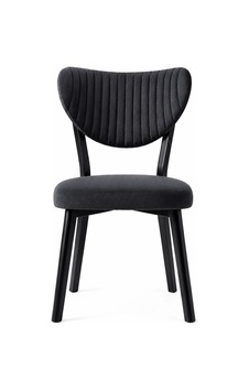 4'lü Mutfak Salon Sandalyesi Modern Antrasit Kumaş Elma Sandalye 4'lü Mutfak Salon Sandalyesi Modern Antrasit Kumaş Elma Sandalye