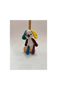 El Yapımı Amigurumi Köpek Oyuncak Renkli Kulak Örgü Bebek & Çocuk Hediyesi 21cm Sarı Kulak Mor El Yapımı Amigurumi Köpek Oyuncak Renkli Kulak Örgü Bebek & Çocuk Hediyesi 21cm Sarı Kulak Mor