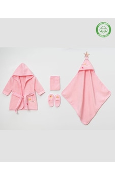 Civcivli Bornoz Takımı 1-2 Yaş Pembe Civcivli Bornoz Takımı 1-2 Yaş Pembe