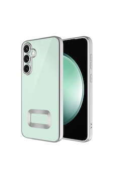 Galaxy Uyumlu S23 Fe Kılıf Kamera Korumalı Logo Gösteren Zore Omega Kapak Gümüş Galaxy Uyumlu S23 Fe Kılıf Kamera Korumalı Logo Gösteren Zore Omega Kapak Gümüş