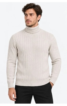 Butik İstanbul Erkek Balıkçı Yaka Tam Boğazlı Kalın Fitilli Regular Fit Triko Kazak - Bej Butik İstanbul Erkek Balıkçı Yaka Tam Boğazlı Kalın Fitilli Regular Fit Triko Kazak - Bej