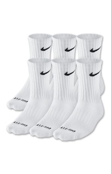 Nike Dri-fit Cushioned Crew Orta Boy Erkek Çorap Siyah/beyaz Sx4 Beyaz