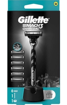 Gillette Mach3 Charcoal Tıraş Makinesi Ve Yedek Bıçağı 6'lı + Tıraş Bıçağı Standı Gillette Mach3 Charcoal Tıraş Makinesi Ve Yedek Bıçağı 6'lı + Tıraş Bıçağı Standı