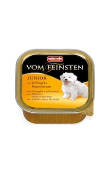 Animonda Vom Feinsten Kümes Hayvanlı ve Hindi Yürekli Konserve Yavru Köpek Maması 150 G