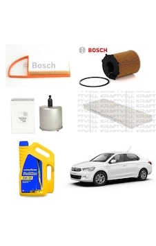 Citroen C-elysee 1.6hdi 2012-2017 Filtre Bakım Seti Ve Motor Yağı Citroen C-elysee 1.6hdi 2012-2017 Filtre Bakım Seti Ve Motor Yağı