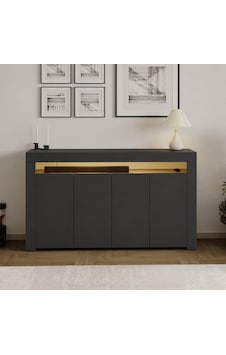 İnarch Dizayn Batı Led Işıklı Konsol Modern 4 Kapaklı Tv Konsolu - Tv Ünitesi Antrasit İnarch Dizayn Batı Led Işıklı Konsol Modern 4 Kapaklı Tv Konsolu - Tv Ünitesi Antrasit