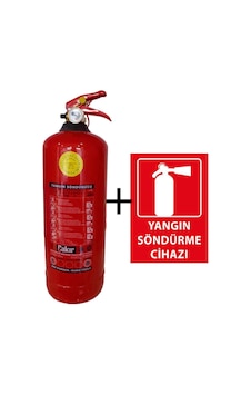 2kg Yangın Tüpü Ve Yangın Tüpü Levhası 2li Set 2kg Yangın Tüpü Ve Yangın Tüpü Levhası 2li Set