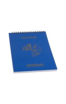 Spiralli Not Defteri - A5 72 Yaprak Çizgili Defter - Plastik Kapa Spiralli Not Defteri - A5 72 Yaprak Çizgili Defter - Plastik Kapa