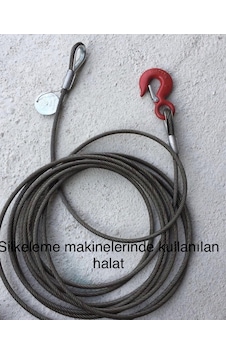 10Mt 8Mm Galveniz Çelik Halat Silkeleme Makinesinde Kullanılır. 10Mt 8Mm Galveniz Çelik Halat Silkeleme Makinesinde Kullanılır.