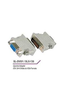 Dvi Erkek (24+5) To Vga 4701A Dönüştrücü Çevirici Dişi Aparat Ada