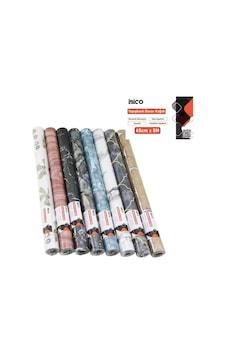 İbico İ13-072 Mix Desenli Kendinden Yapışkanlı Folyo Duvar Kağıdı 5m X 45cm Diğer